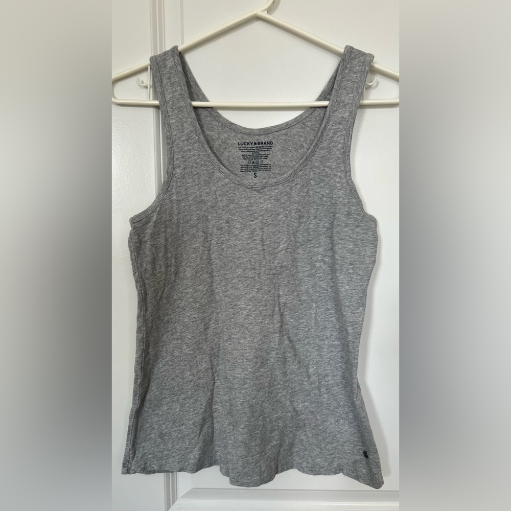 🌸3/$10) Lucky Brand Gray Women's Tank Top